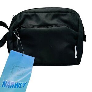 Narwey Small Black Cosmetic Travel Bag - 100% Polyester